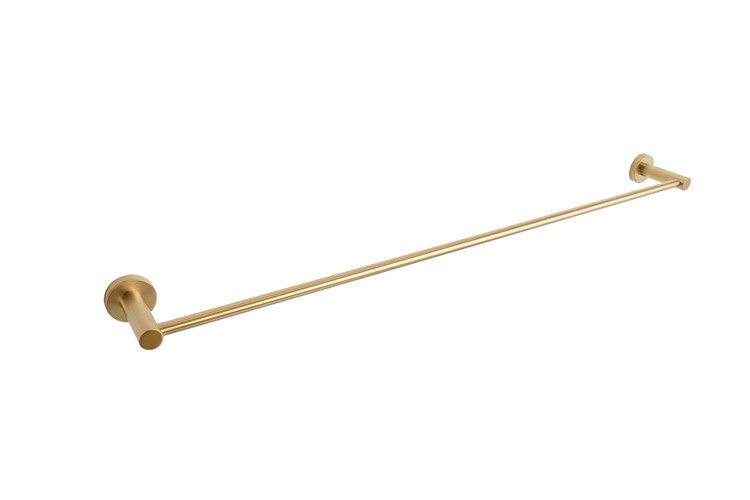 Adp Bloom Single Towel Rail 750, Light Brushed Brass