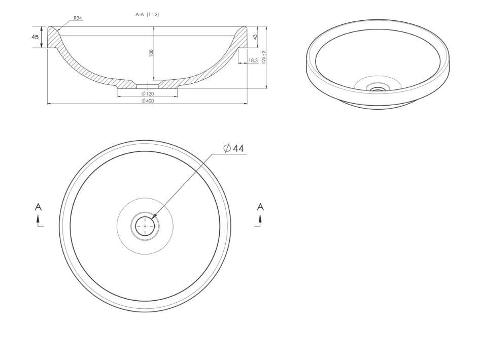 Adp Respect Semi-inset Basin, Matte White