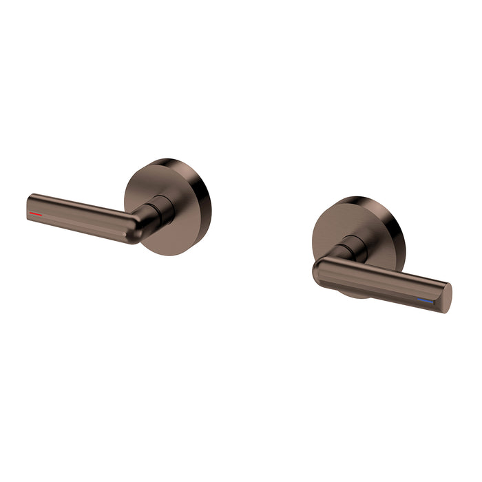 Phoenix Vivid Slimline Plus Lever Wall Top Assemblies - Brushed Bronze (Lead Free)