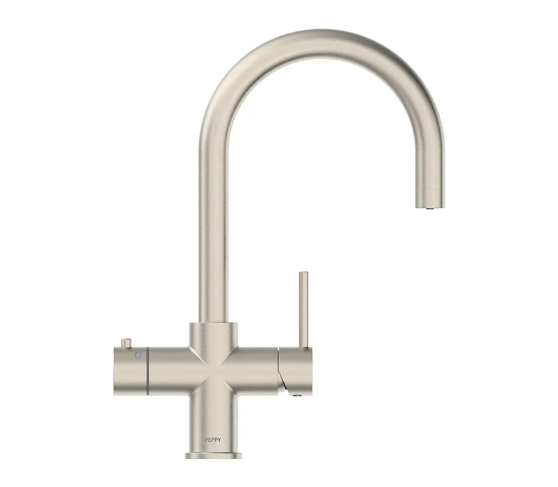 Peppy Taps 4 in 1 - Boiling, Chilled Brushed Nickel