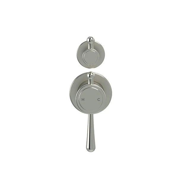 Meir Harrington Shower Diverter Mixer Trim Kit Brushed Nickel (In Wall Body not included)