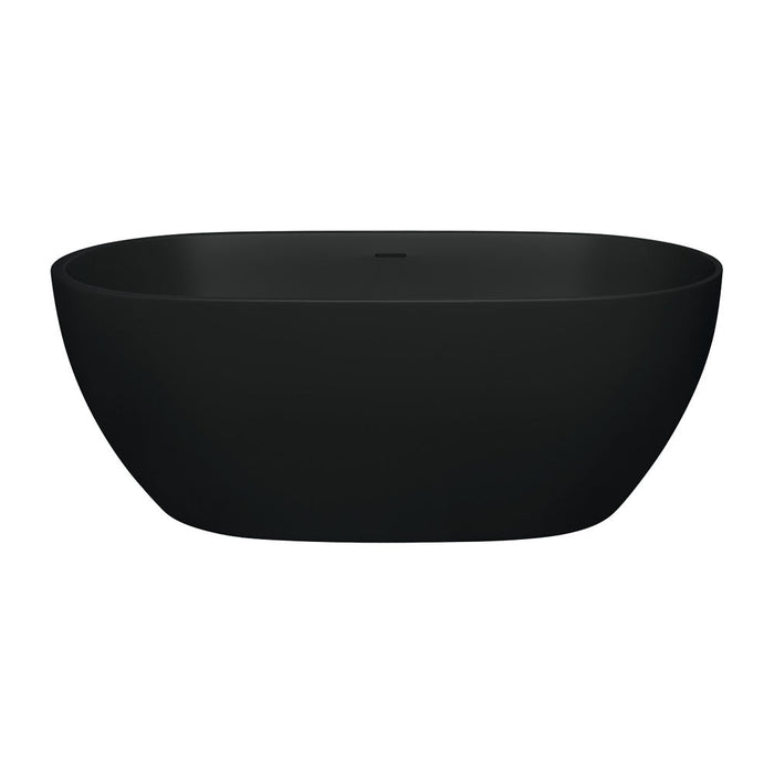 Fienza Luciana Freestanding 1500mm Stone Bath Matte Black