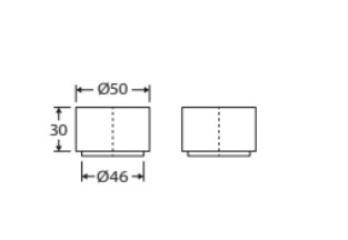 KAYA Wall Top Assemblies Chrome
