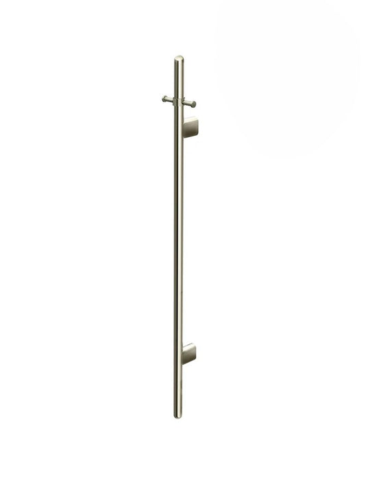 Meir Heated Vertical Towel Rail, Brushed Nickel