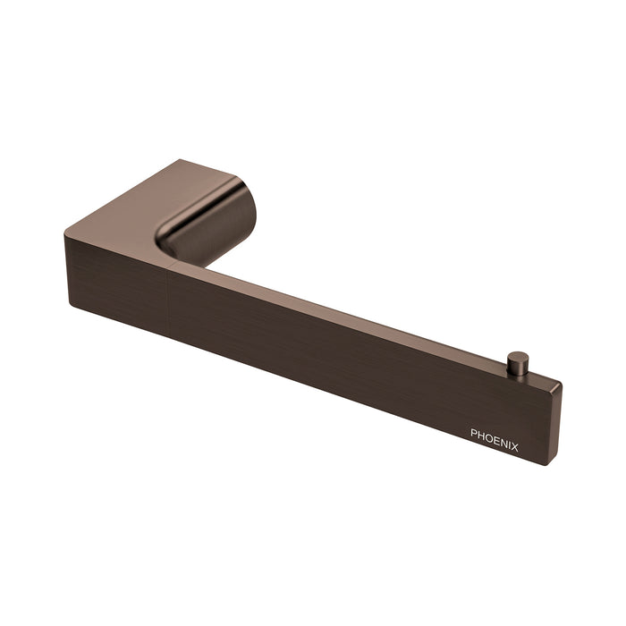 Phoenix Gloss Toilet Roll Holder - Brushed Bronze
