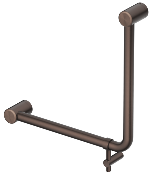 Mica Care AMB 450x450mm - 90 Degree Grab Rail - Dusk Bronze