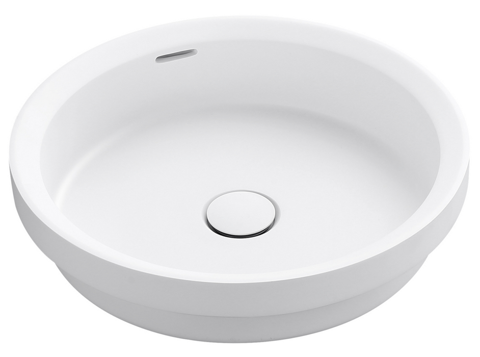 Bella Vista Calypsa Semi-Inset Basin 430 x 430 x 135mm Matte White