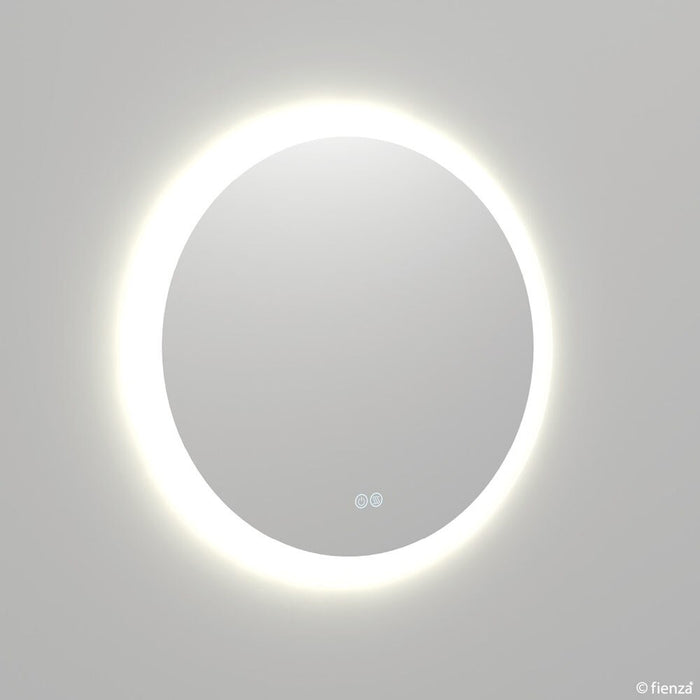 Fienza Kaya Round Led Mirror With Touch Sensor & Demister
