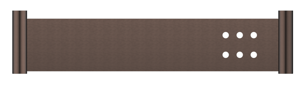 Mica Stainless Shelf - 400mm - Dusk Bronze