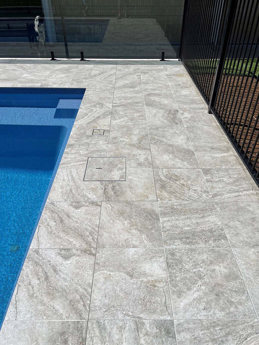 600x600x20mm Travara Rustic Grey Paver - Grip Finish [0.72m2]