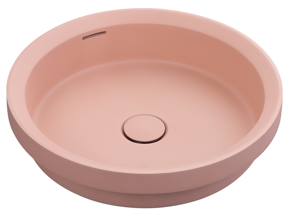 Bella Vista Calypsa Semi-Inset Basin 430 x 430 x 135mm Rose
