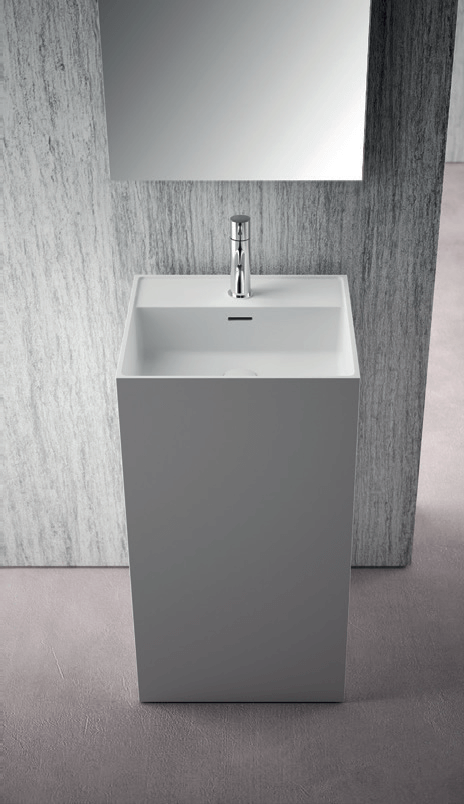 Domus Living Colonna Square X Freestanding Basin Matte White