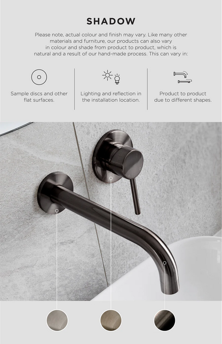 Meir Round Wall Mixer Short Pin-Lever - Shadow | Yeomans