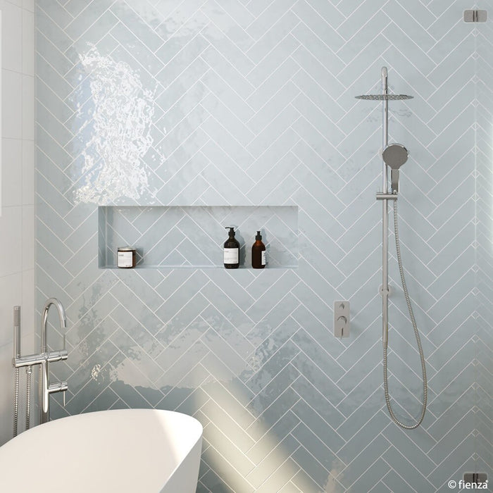 KAYA Twin Rail Shower Chrome