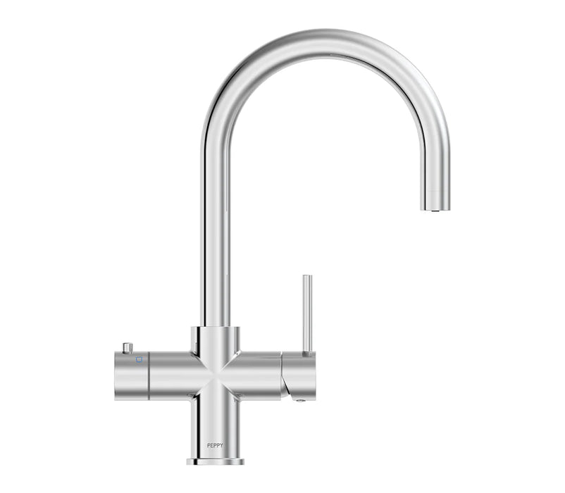 Peppy Taps 4 in 1 - Boiling, Chilled Chrome