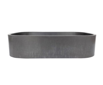New Form Rounded Rectangle Vessel Basin  -  Burgundy