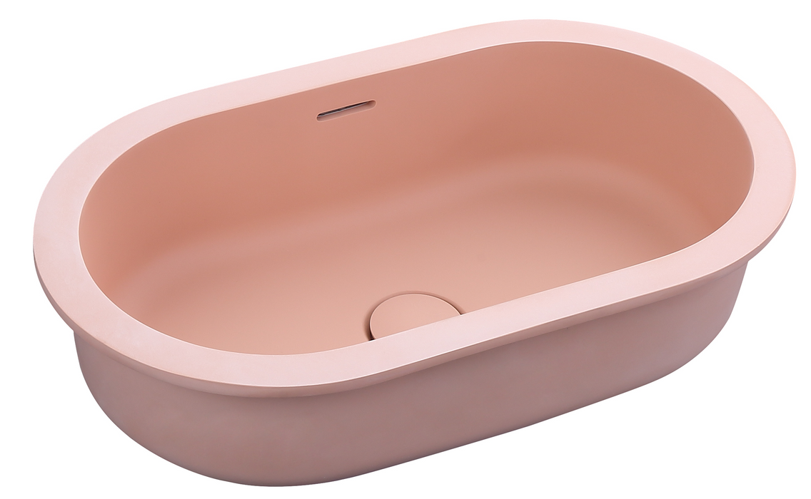 Bella Vista Doros Undermount Basin 530 x 320 x 168mm Rose