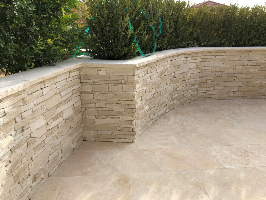 Veneer Stone Ledgestone Collection Travertine [0.55m2 per Box]