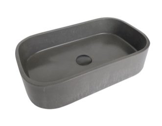 Rounded Rectangle Vessel Basin  - Fossil