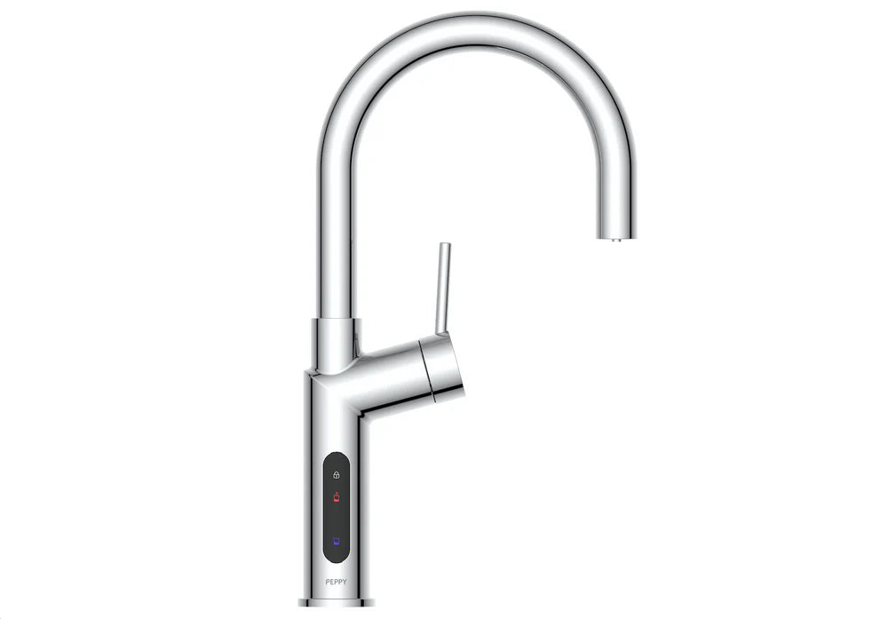 Peppy Taps Signature 4in1 Touch Control Boiling Chilled Kitchen Mixer - Chrome