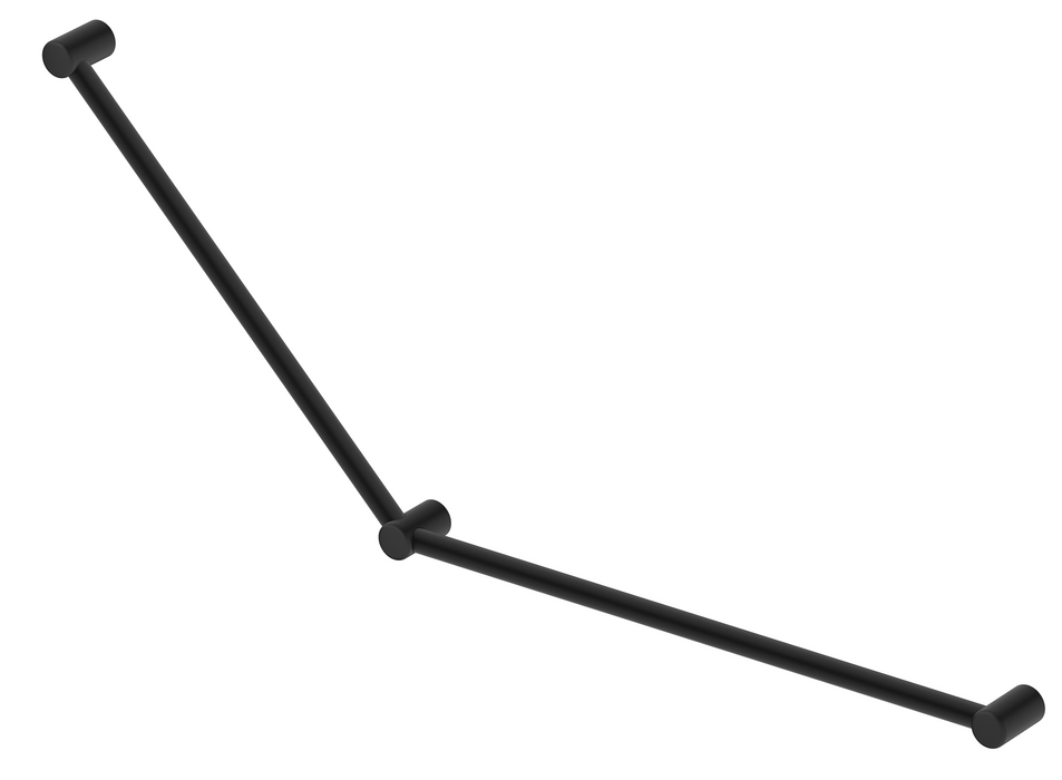 Mica Care DDA 750x900mm - 45 Degree Grab Rail - Black