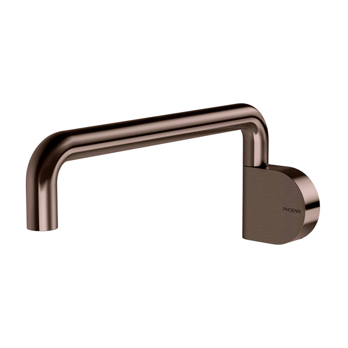 Phoenix Designer Swivel Bath Outlet 230mm Round, Brushed Bronze
