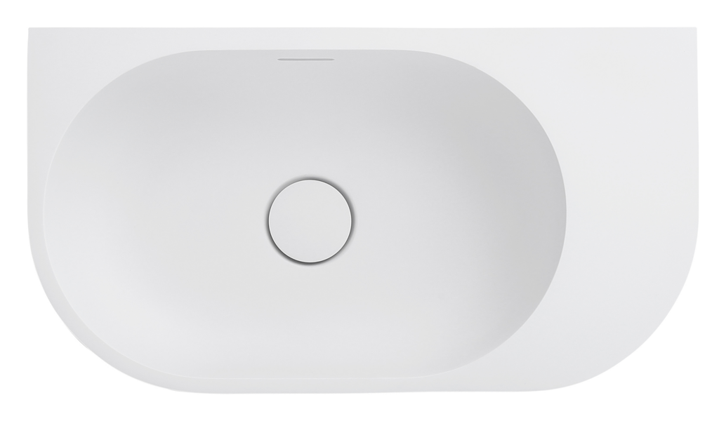 Bella Vista Elysia Basin 500 x 275 x 150mm (Right-Hand) Neige