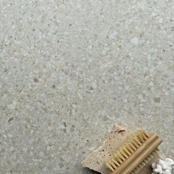 600x600 Terrazzo Linen Matt Porcelain Tile [1.44m2]