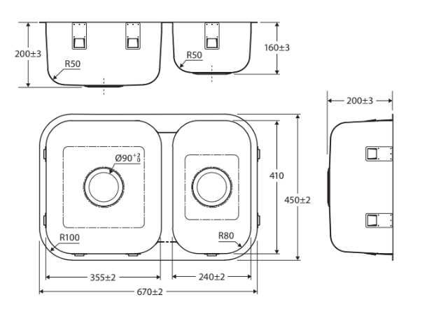 Fienza Tiva 670 Double Kitchen Sink
