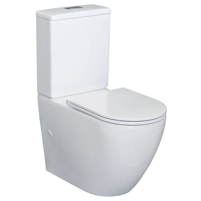 Fienza Alix Back-To-Wall S Trap 90-160 Toilet, Slim Seat