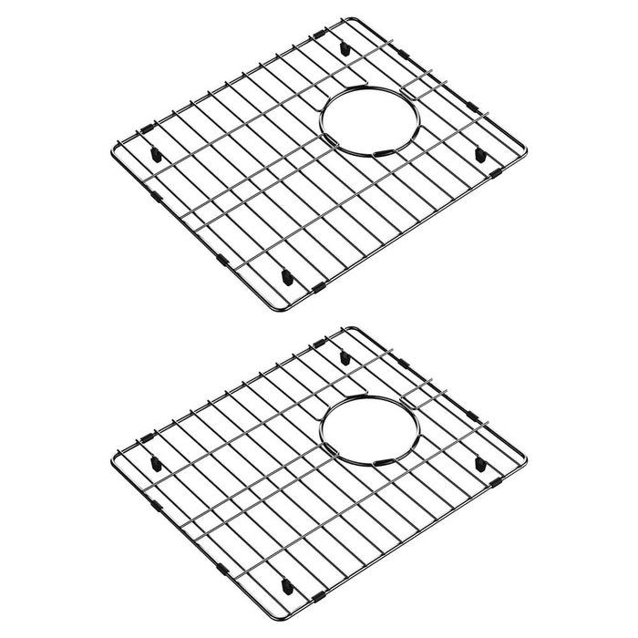 Fienza Hana 27L/27L Double Kitchen Sink Kit, Carbon Metal