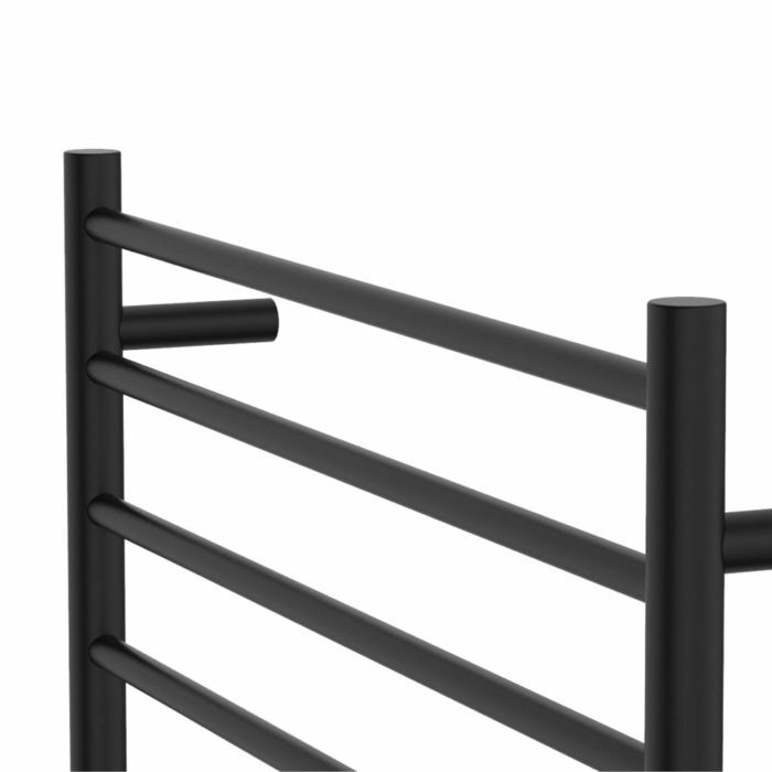 Fienza Isabella Heated Towel Ladder 8 Bars 750x750mm, Matte Black