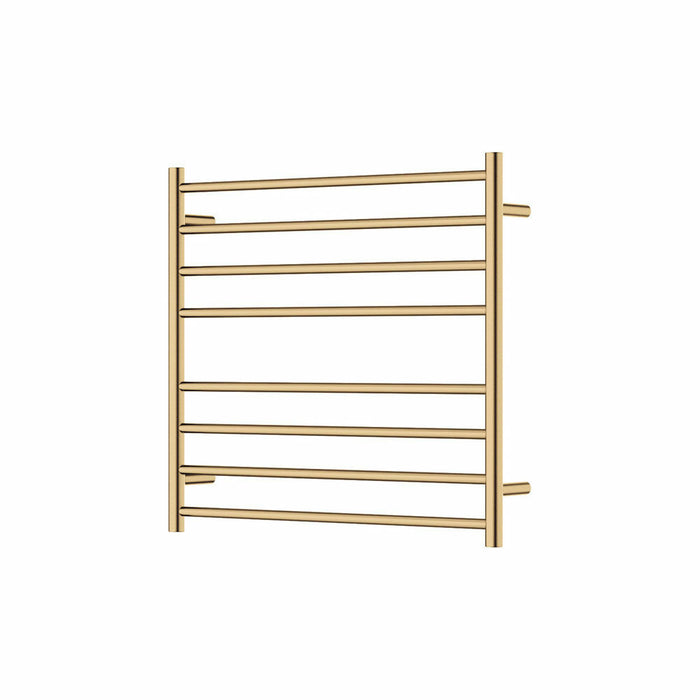 Fienza Isabella Heated Towel Ladder 8 Bars 750x750mm, Urban Brass