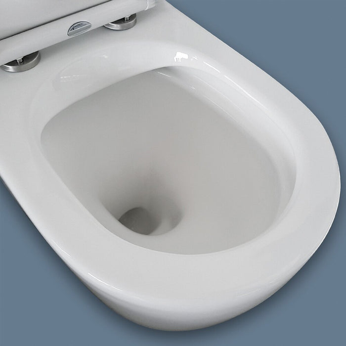 Fienza Isabella Back-to-Wall S-Trap 90-160 Toilet Suite Slim Seat