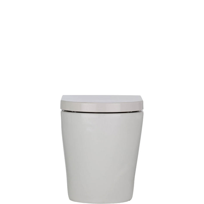 Fienza Koko Wall-Faced, P-Trap Geberit Cistern, Toilet Suite Gloss White