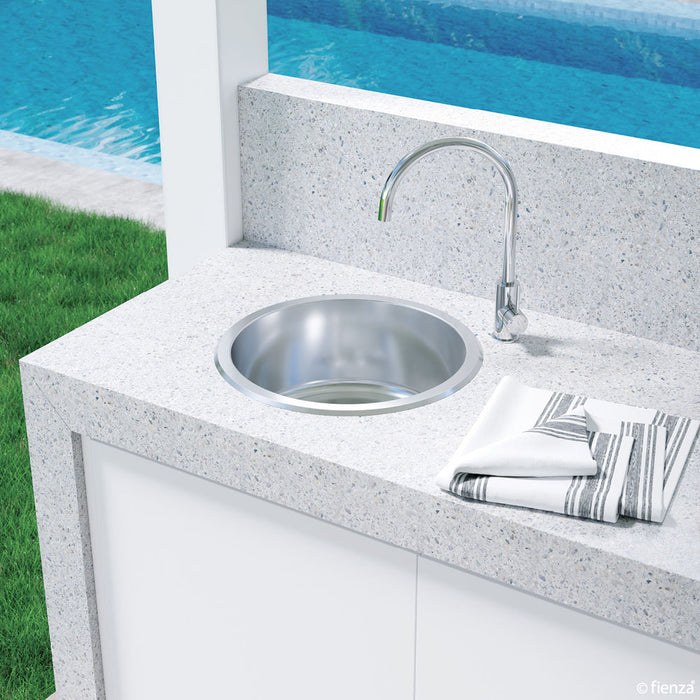 Fienza Tiva 430 Kitchen Sink Round Bowl