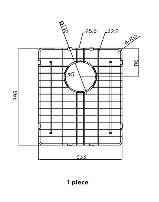 Meir Lavello Protection Grid for MKSP-S380440, Shadow
