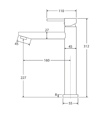 Fienza Isabella Tall Basin Mixer Chrome