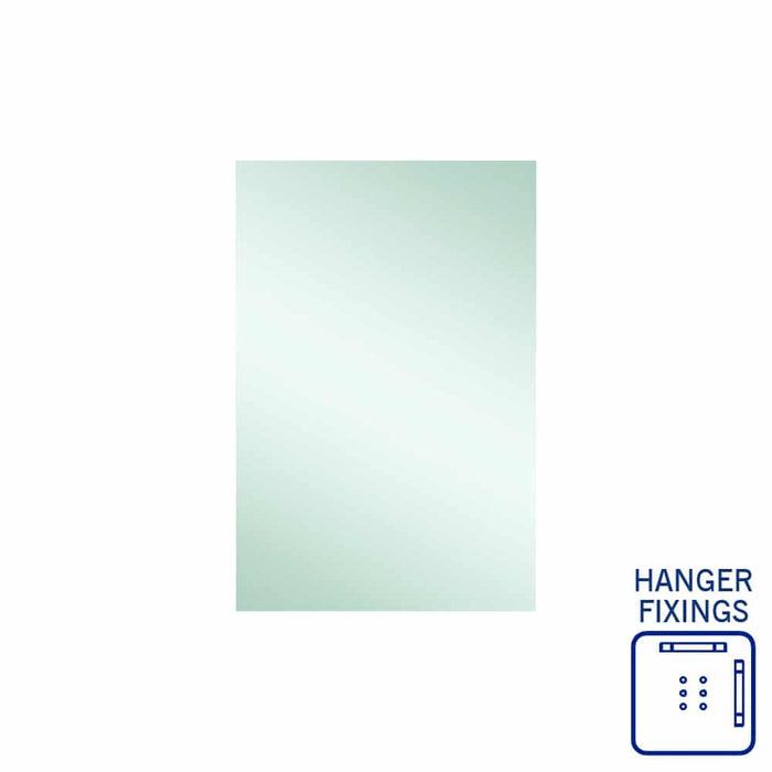 Thermogroup Jackson Rectangle Polished Edge Mirror 600x900X14mm, with Hangers
