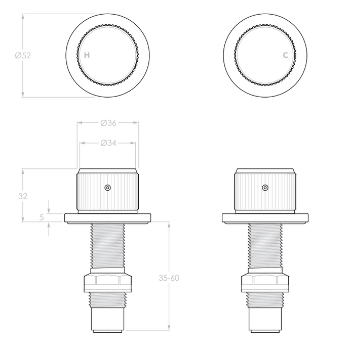 Adp Soul Groove Wall Top Assembly (pair), Matte White