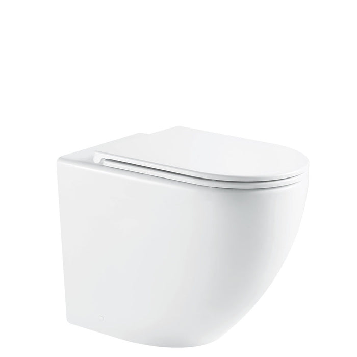 Fienza Alix Ambulant Wall-Faced, S-Trap Geberit In-Wall Cistern, Toilet Suite, Slim Seat