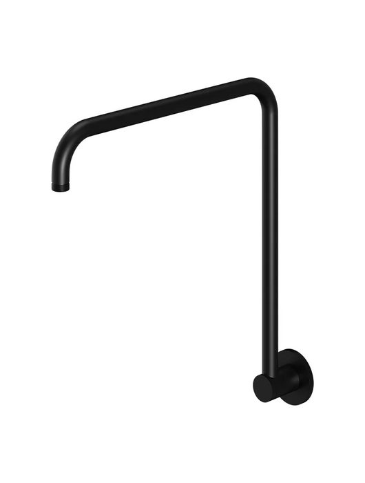 Meir High Rise Shower Arm, Matte Black