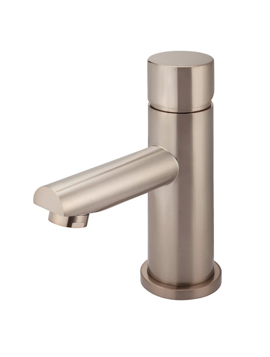 Meir Round Pinless Basin Mixer, Champagne