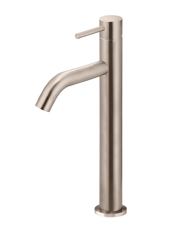 Meir Piccola Tall Basin Mixer Tap, Champagne