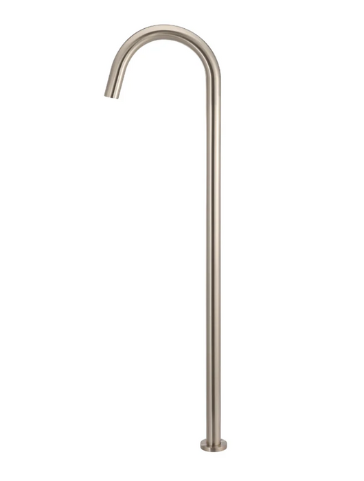 Meir Round Freestanding Bath Spout, Champagne