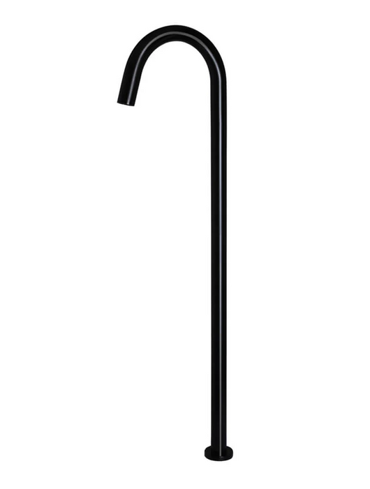 Meir Round Freestanding Bath Spout, Matte Black
