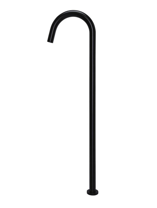 Meir Round Freestanding Bath Spout, Matte Black