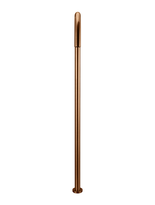 Meir Round Freestanding Bath Spout, Lustre Bronze