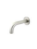 Meir Universal Round Curved Spout 130mm, Brushed Nickel