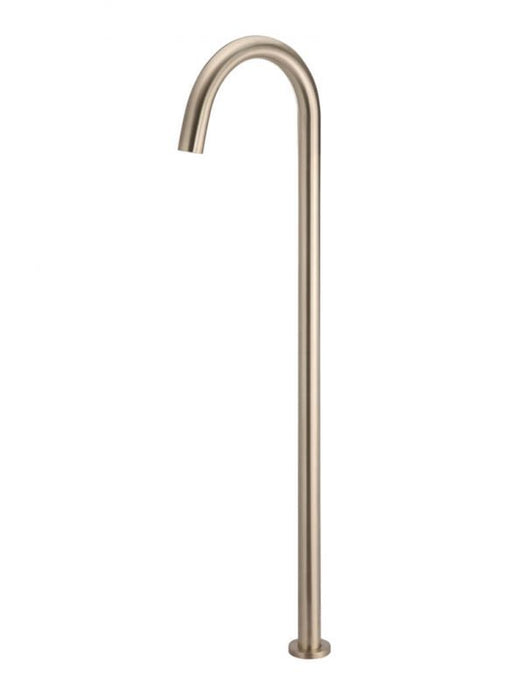 Meir Round Freestanding Bath Spout, Champagne